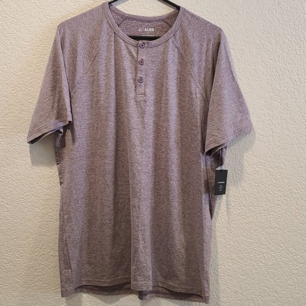 NWT 01.ALGO Russel Performance Henley Tee Size L